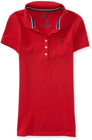 AEROPOSTALE Women's Polo Shirt X-Large Red 619