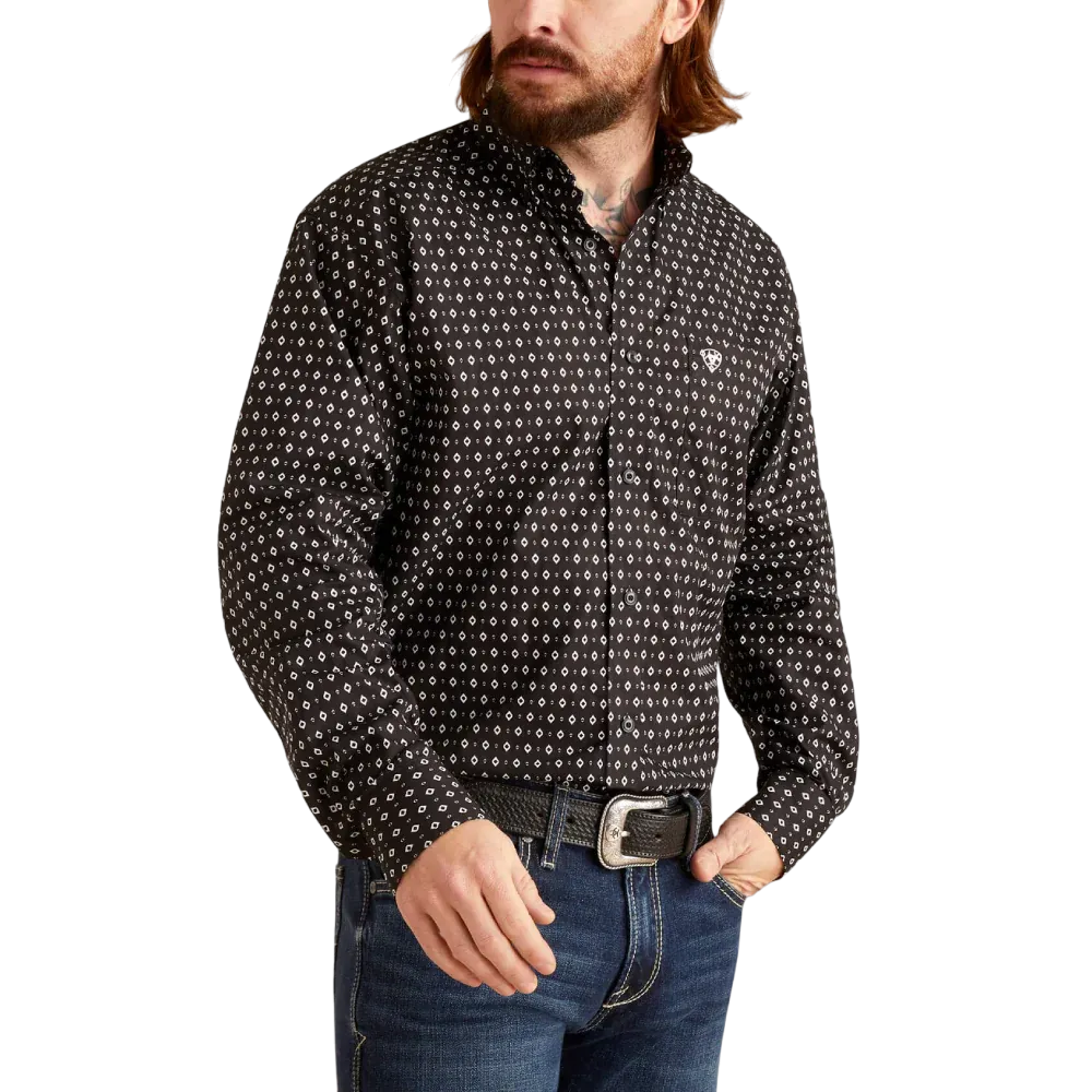 Ariat Men's Classic Black Slade Geometric Shirt