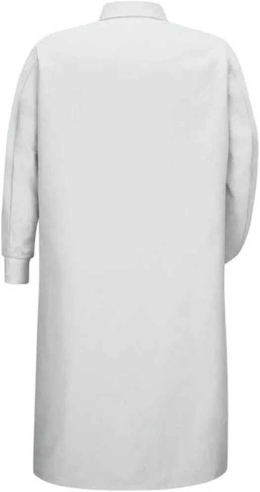 Averill's Sharper Uniforms Your Neighborhood Uniform Store Gripper Front Polyester Pocketless Butcher Coat with Knit Cuffs