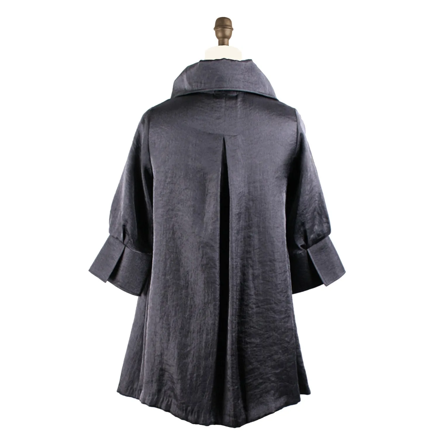 Damee NY Solid Swing Jacket in Gray - 200 -GRY