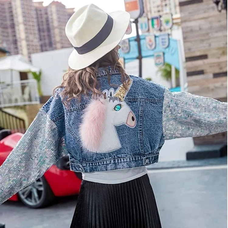 Delilah Unicorn Denim Jacket