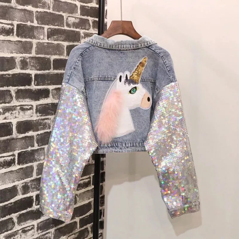 Delilah Unicorn Denim Jacket
