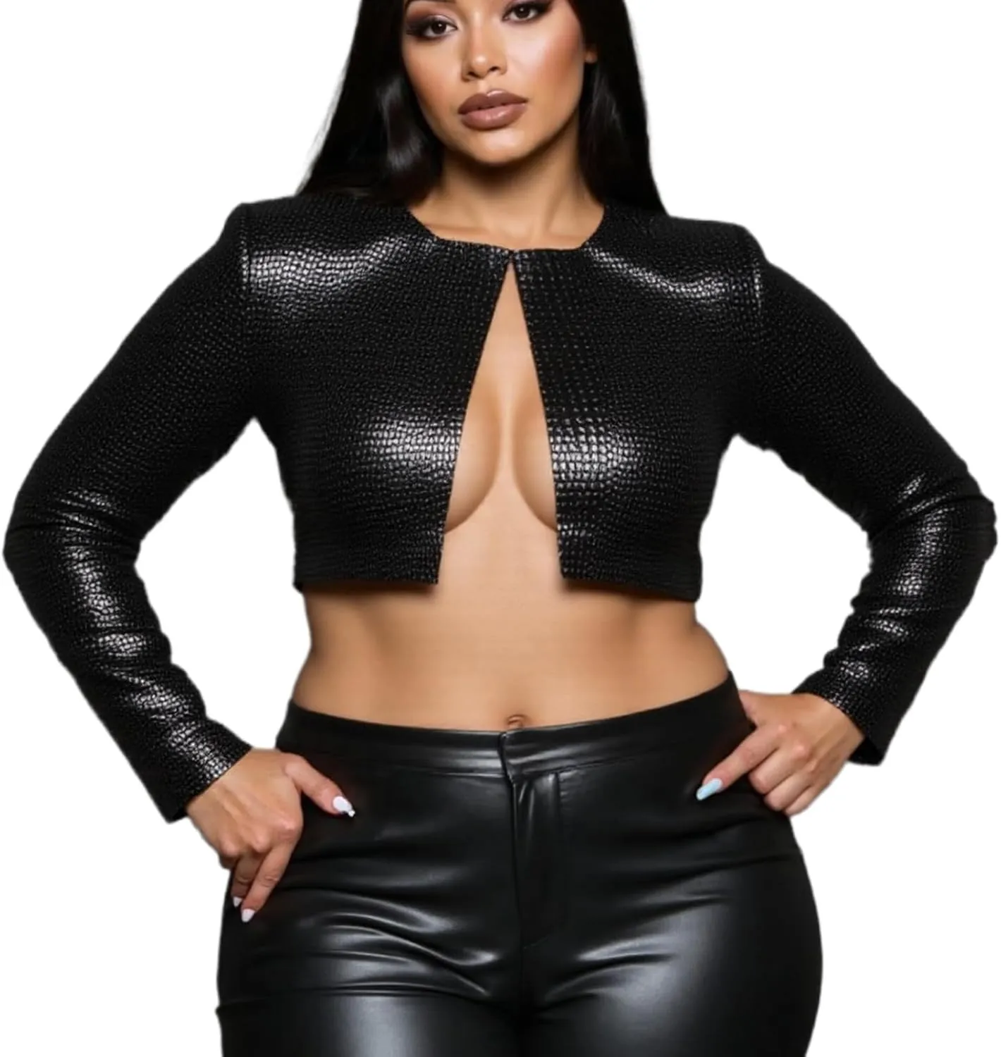 Faux Leather Jacket Women Varsity Jacket Cropped Motorcycle Moto Bomber Baseball Jackets Y2K Streetwear