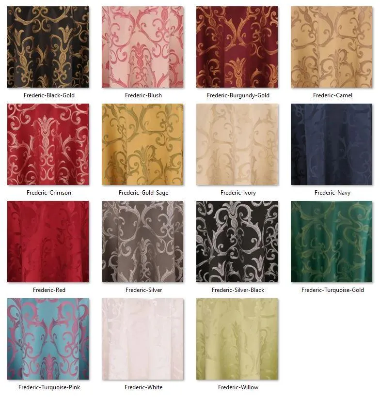 Frédéric Damask Oval Tablecloth