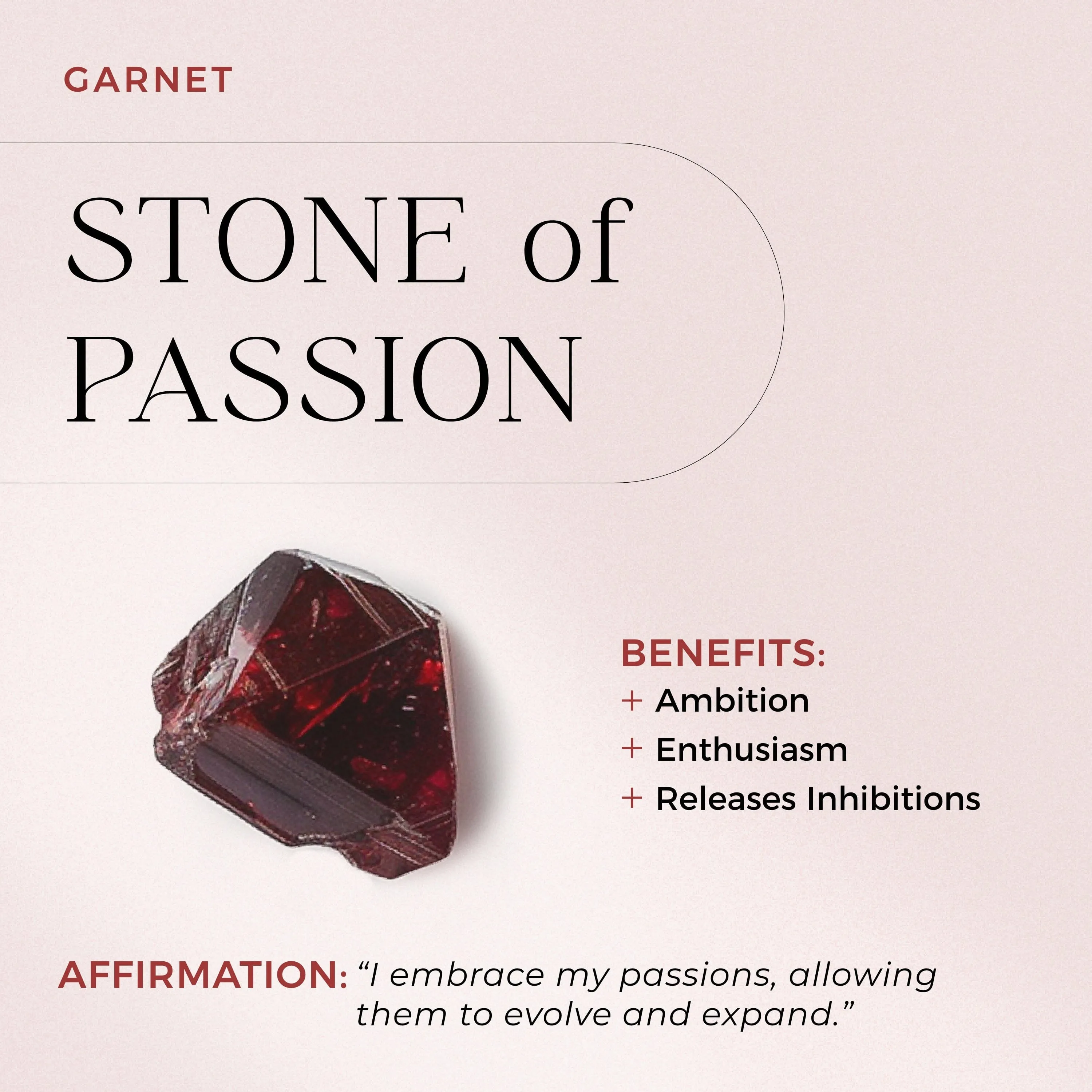 Garnet Diamond Ring - Tear of Joy