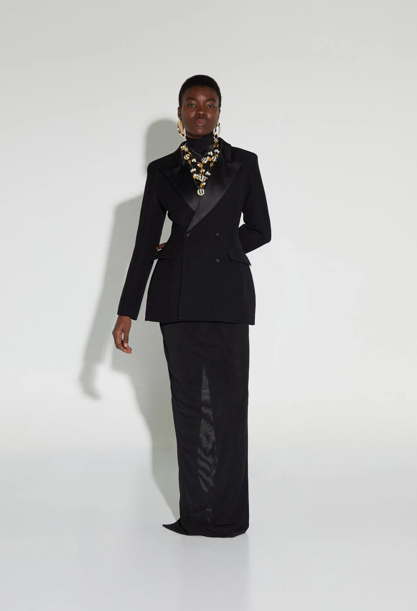 Hourglass Blazer Jacket - Panther