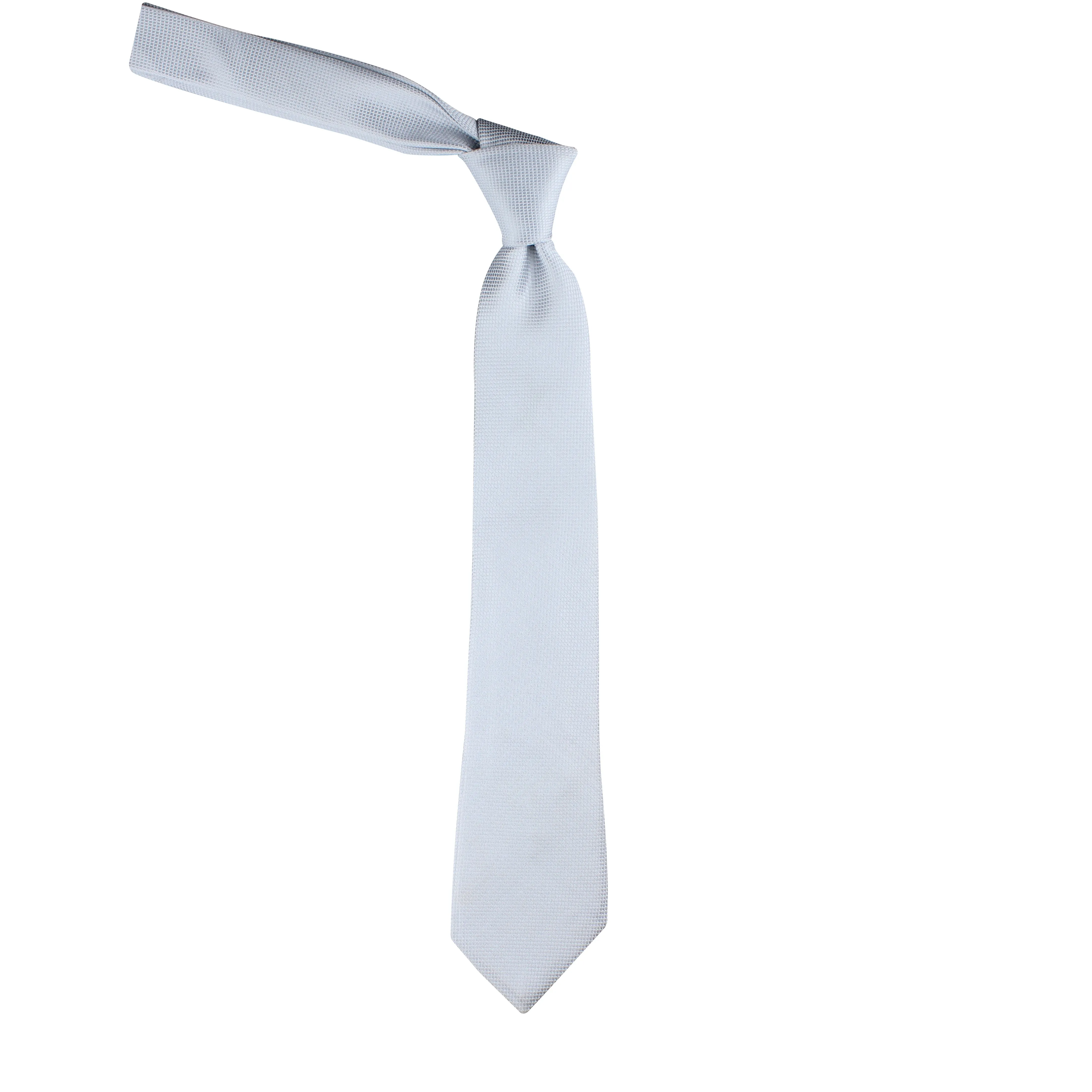 Kovove Grey Checkered Necktie and Pocket Square Gift Box