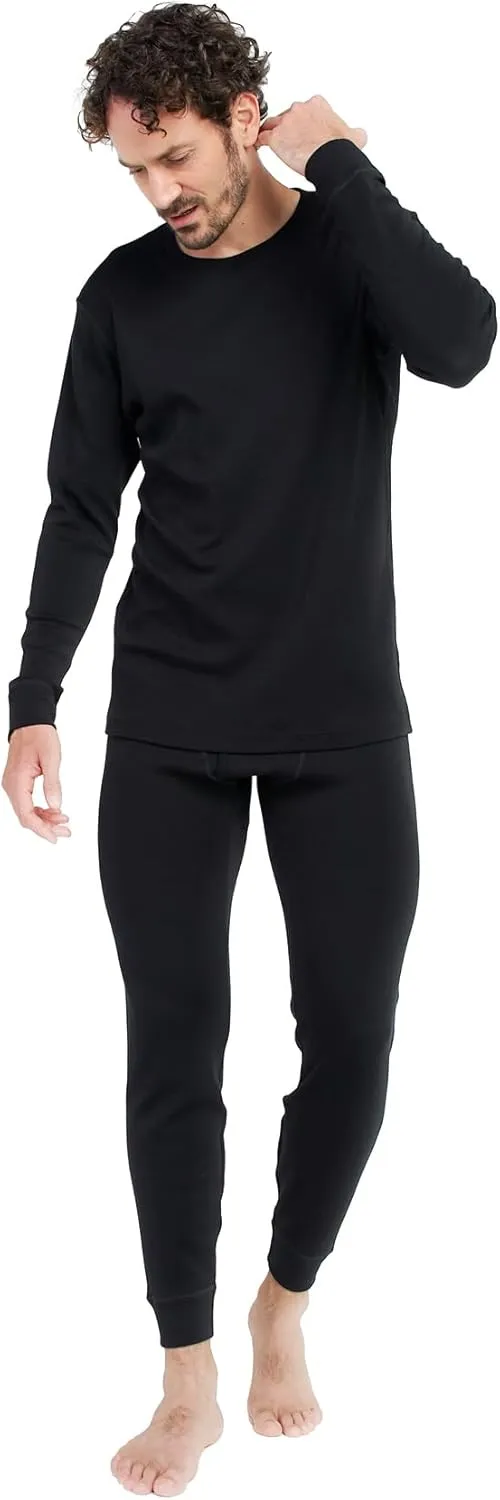 LAPASA Men's 100% Merino Wool Base Layer Set Lightweight Midweight Thermal Underwear Activewear Long John Top Bottom M31/M126