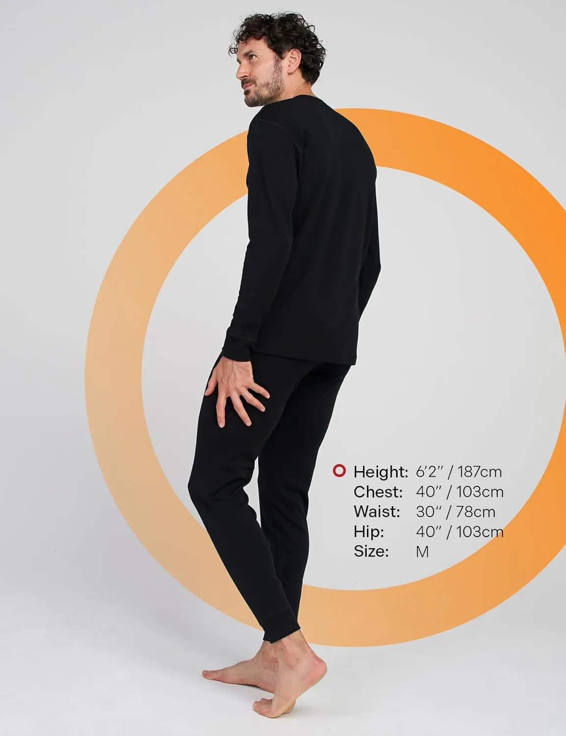 LAPASA Men's 100% Merino Wool Base Layer Set Lightweight Midweight Thermal Underwear Activewear Long John Top Bottom M31/M126