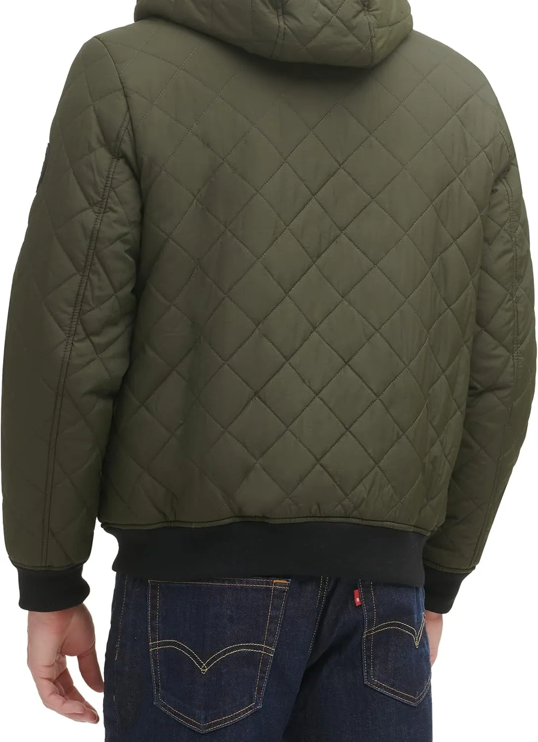 Levi's Men's Diamond Quilted Sherpa Lined Bomber Jacket