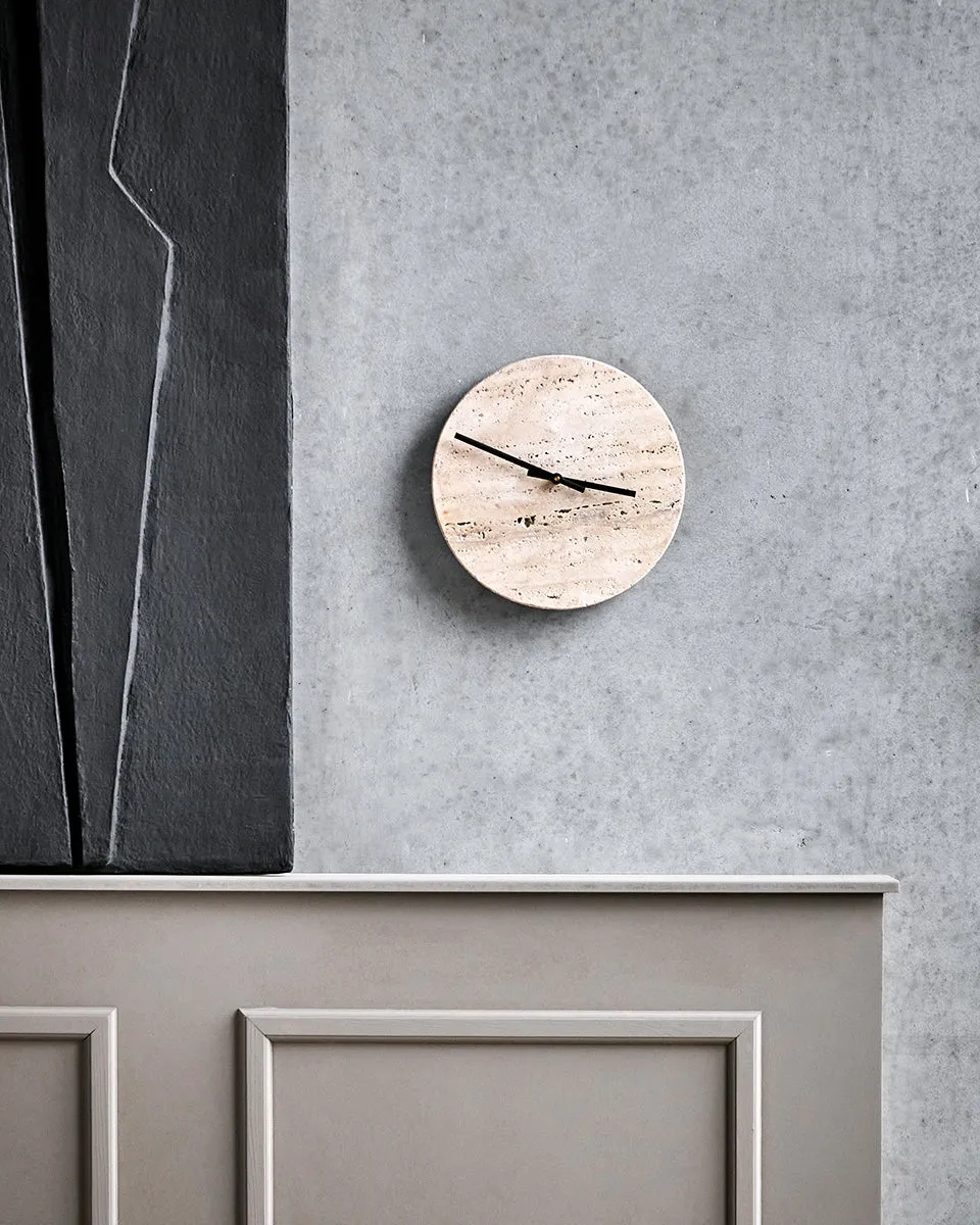 Loko Beige Travertine Clock