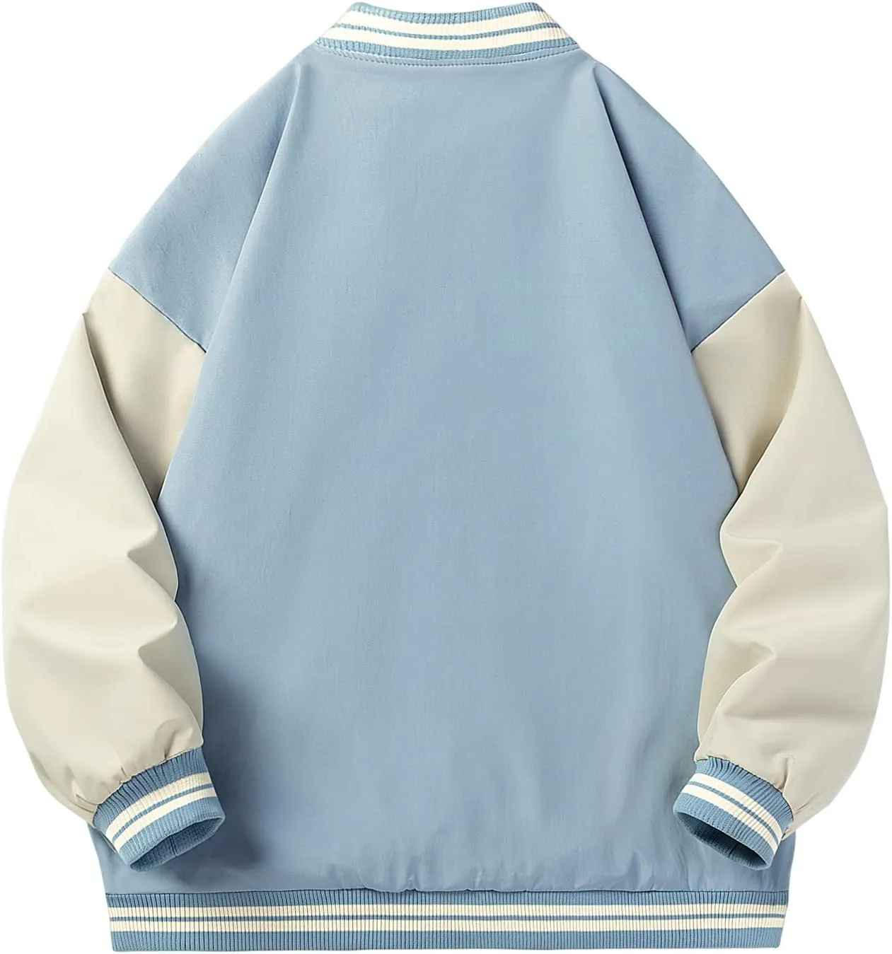 Men's Bomber Jacket Lightweight Casual Fashion Spring Fall Windbreaker Zip Up Coat with Pocket