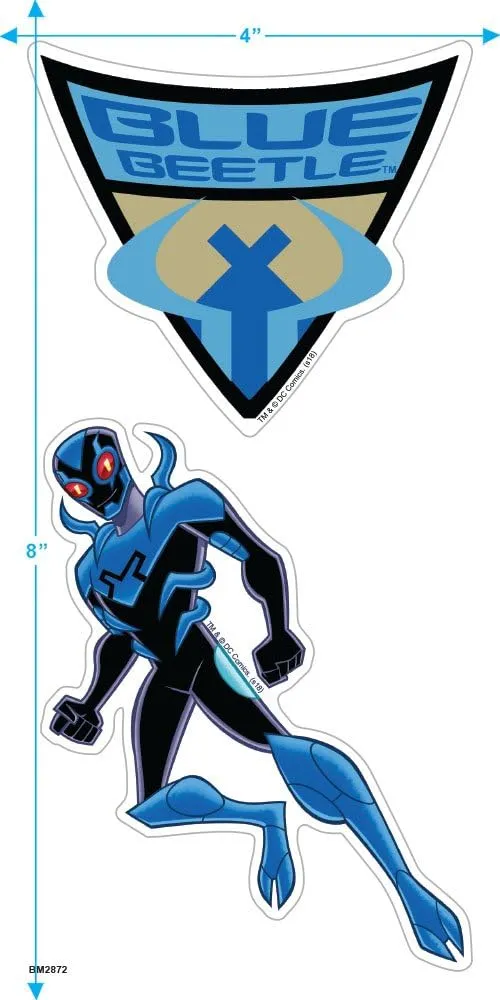 Popfunk Classic Batman: The Brave and The Bold Blue Beetle Shield T Shirt & Stickers