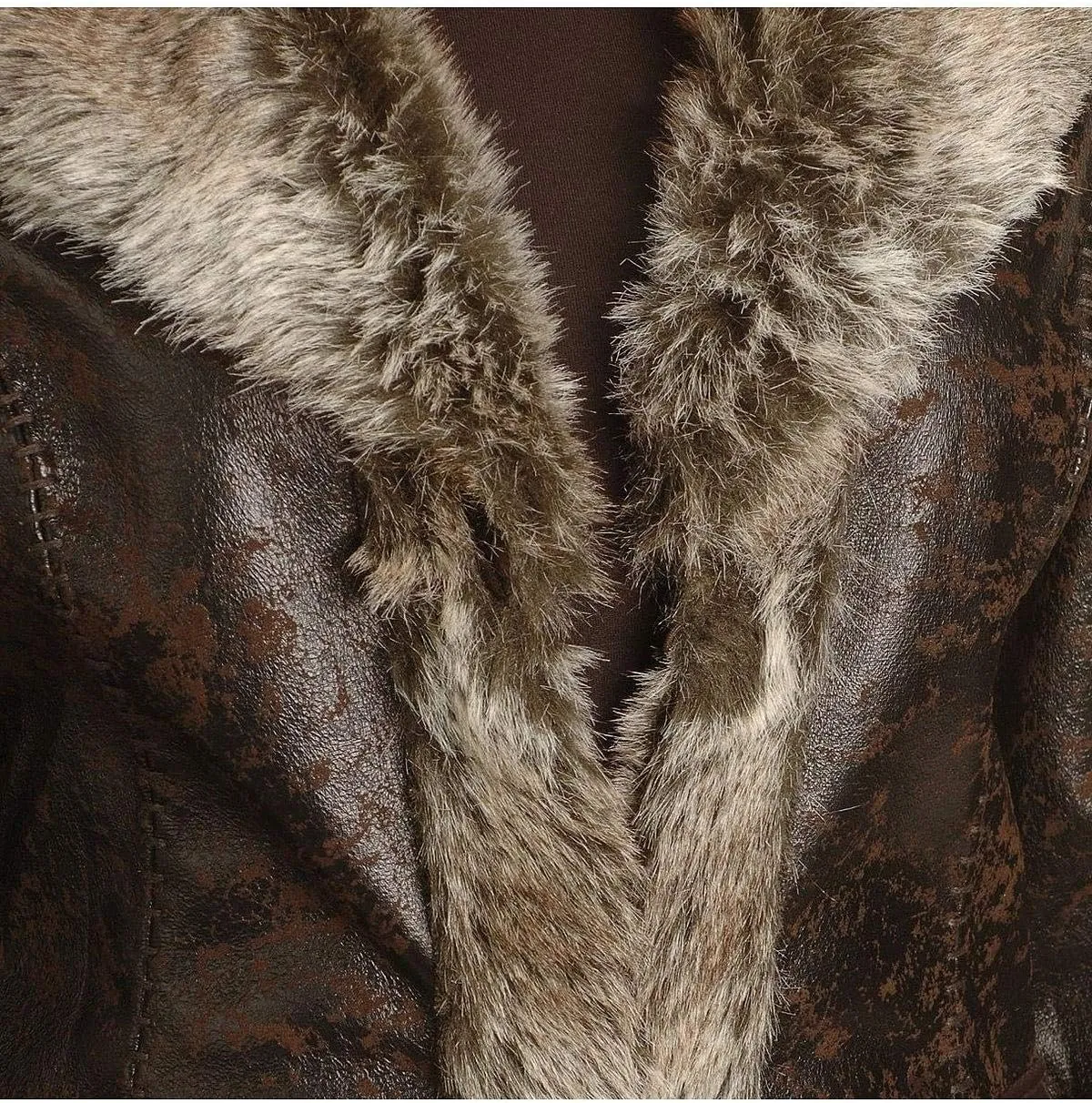 Scully Women's Faux Leather and Fur Jacket - 8013