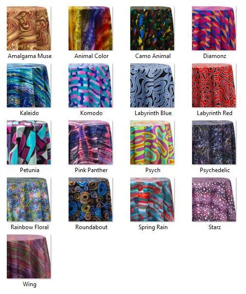Square Psychedelic Tablecloth