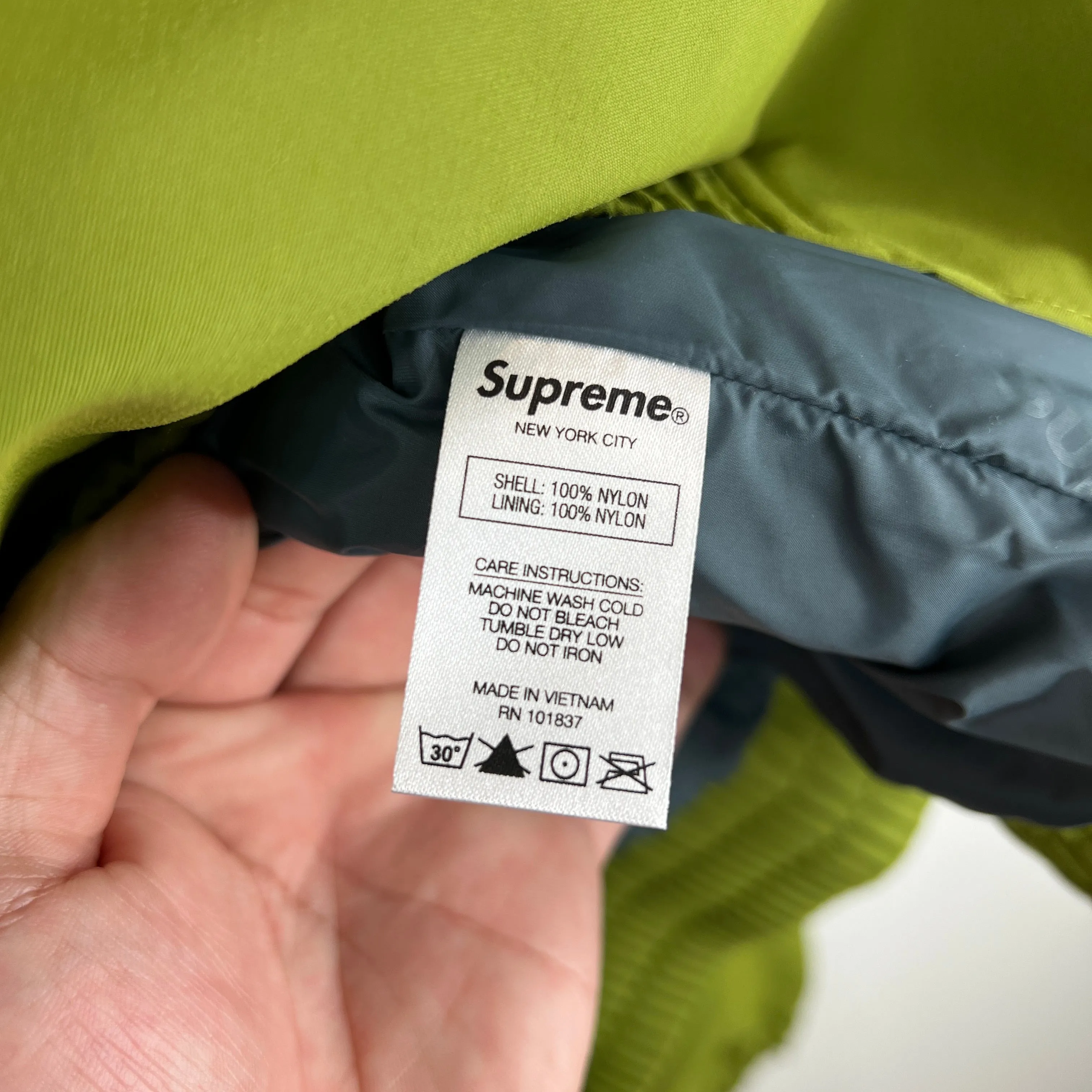 Supreme Green Gore Tex Jacket