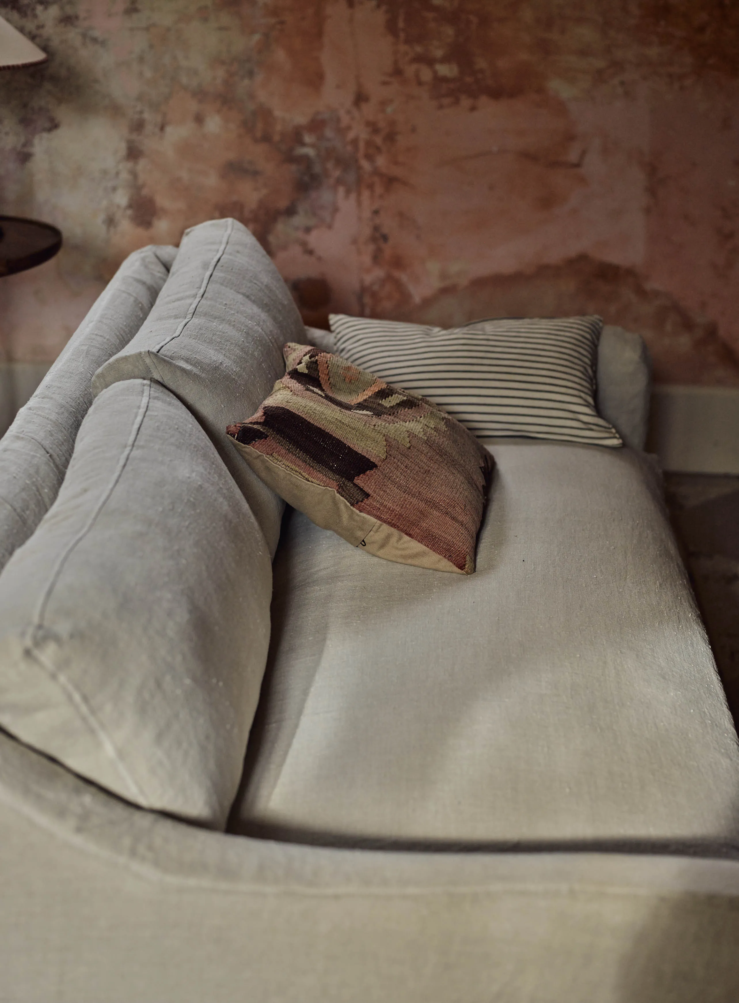 Warren Loose Cover Sofa, Ecru Linen